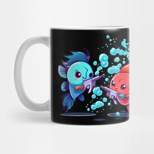 TWO COOL BETTA FISH FIGHTING Mug